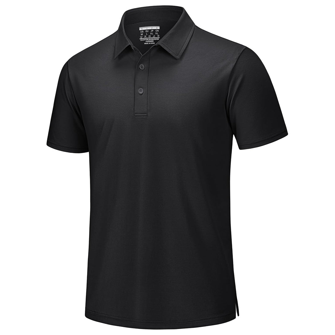 Men's Pique Polo Shirt Short Sleeve Cooling Golf Top