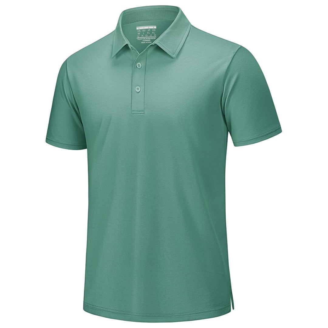 Men's Pique Polo Shirt Short Sleeve Cooling Golf Top