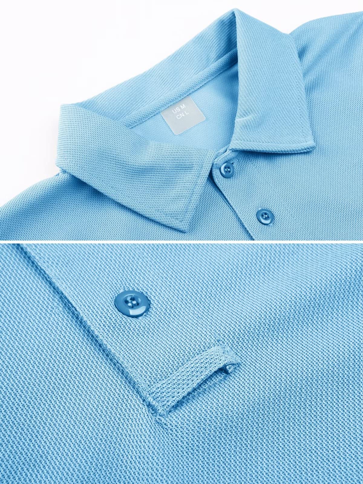 Mens Outdoor Sports Performance Polo Shirts