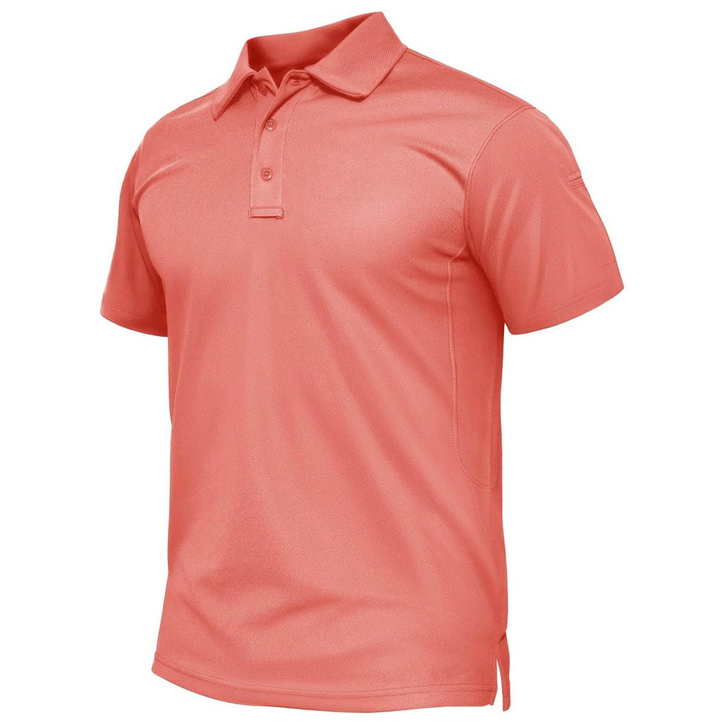 Mens Outdoor Sports Performance Polo Shirts