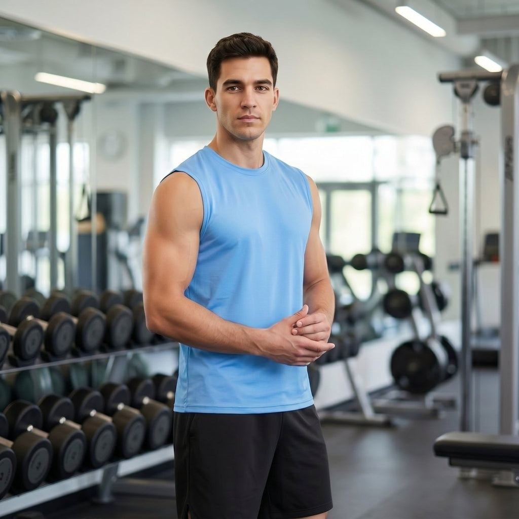 Men's Sleeveless Shirt Quick Dry UPF 50+ Gym Tank Top