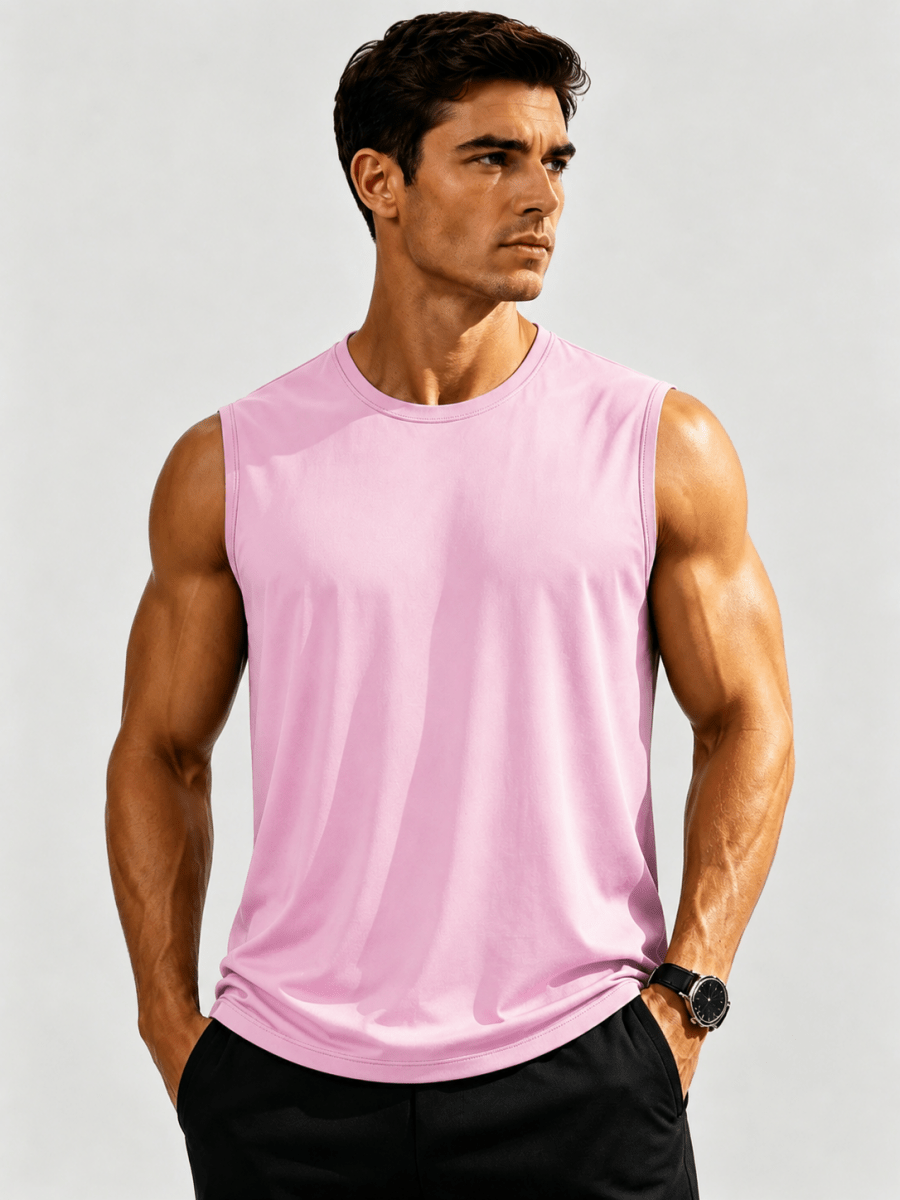 Men's Sleeveless Shirt Quick Dry UPF 50+ Gym Tank Top