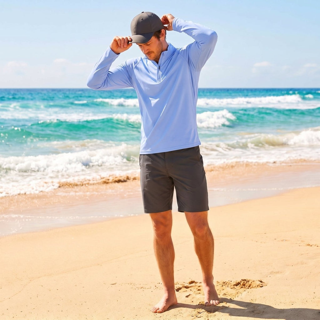 Men's Sun Protection Quick Dry Stand Collar UV Shirts