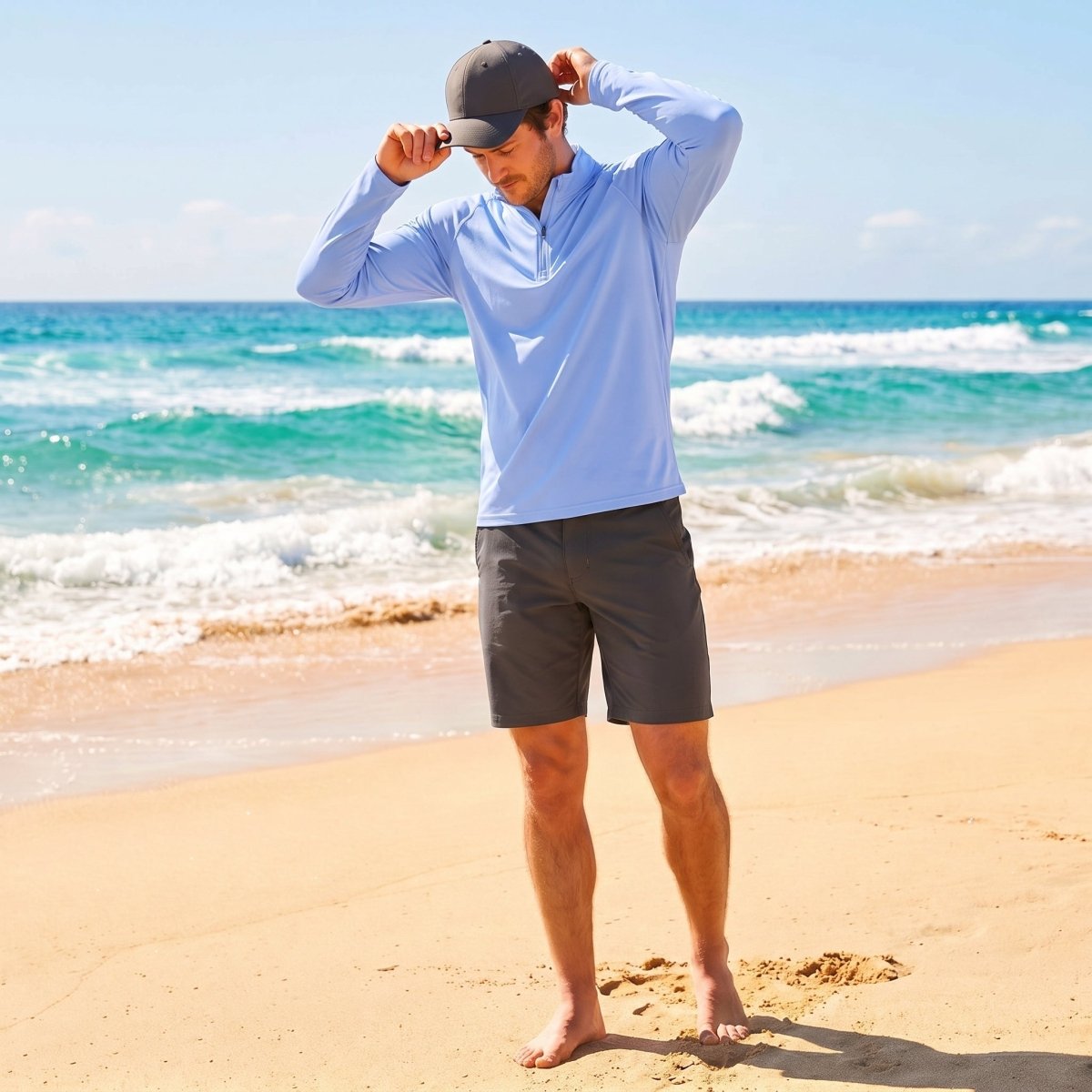Men's Sun Protection Quick Dry Stand Collar UV Shirts