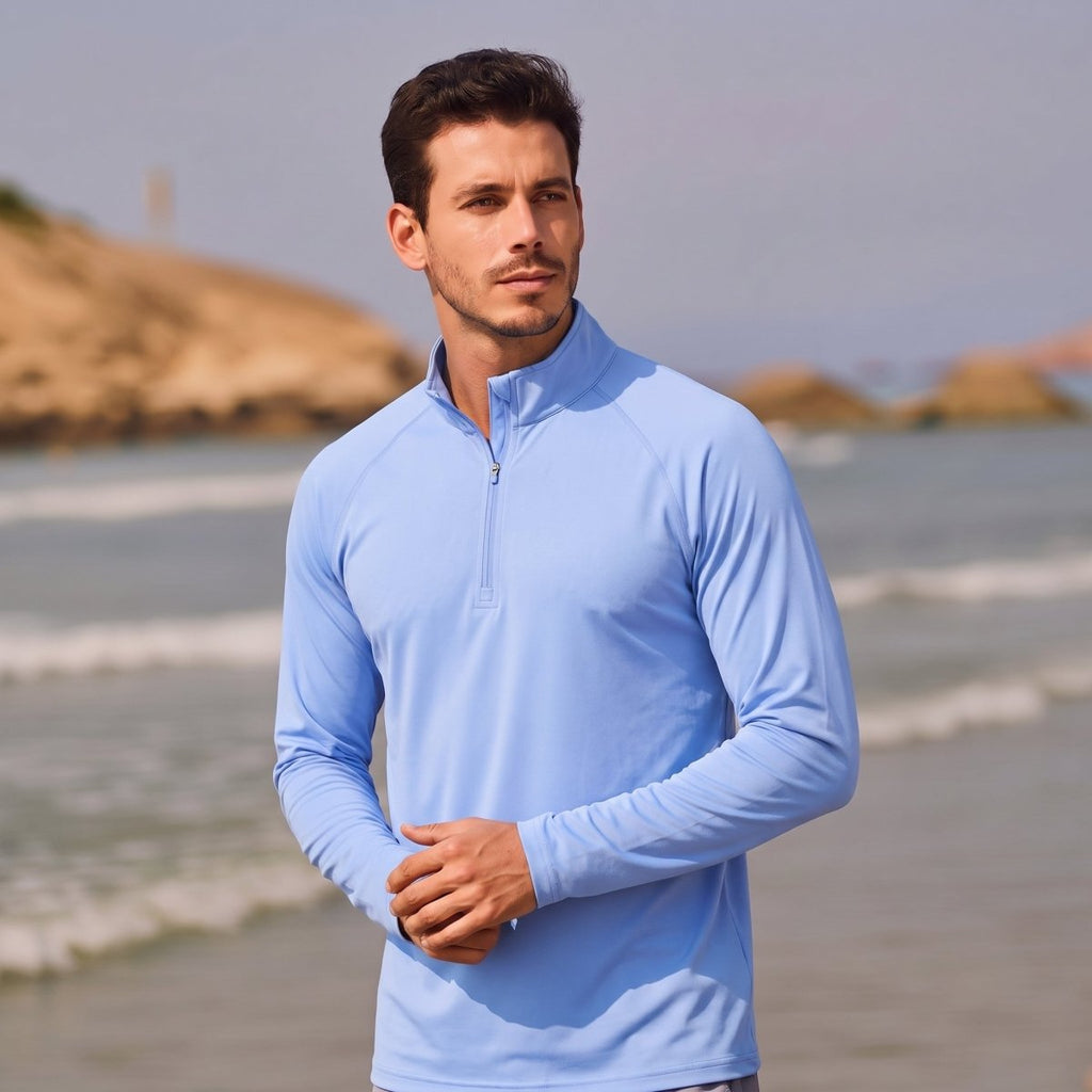 Men's Sun Protection Quick Dry Stand Collar UV Shirts