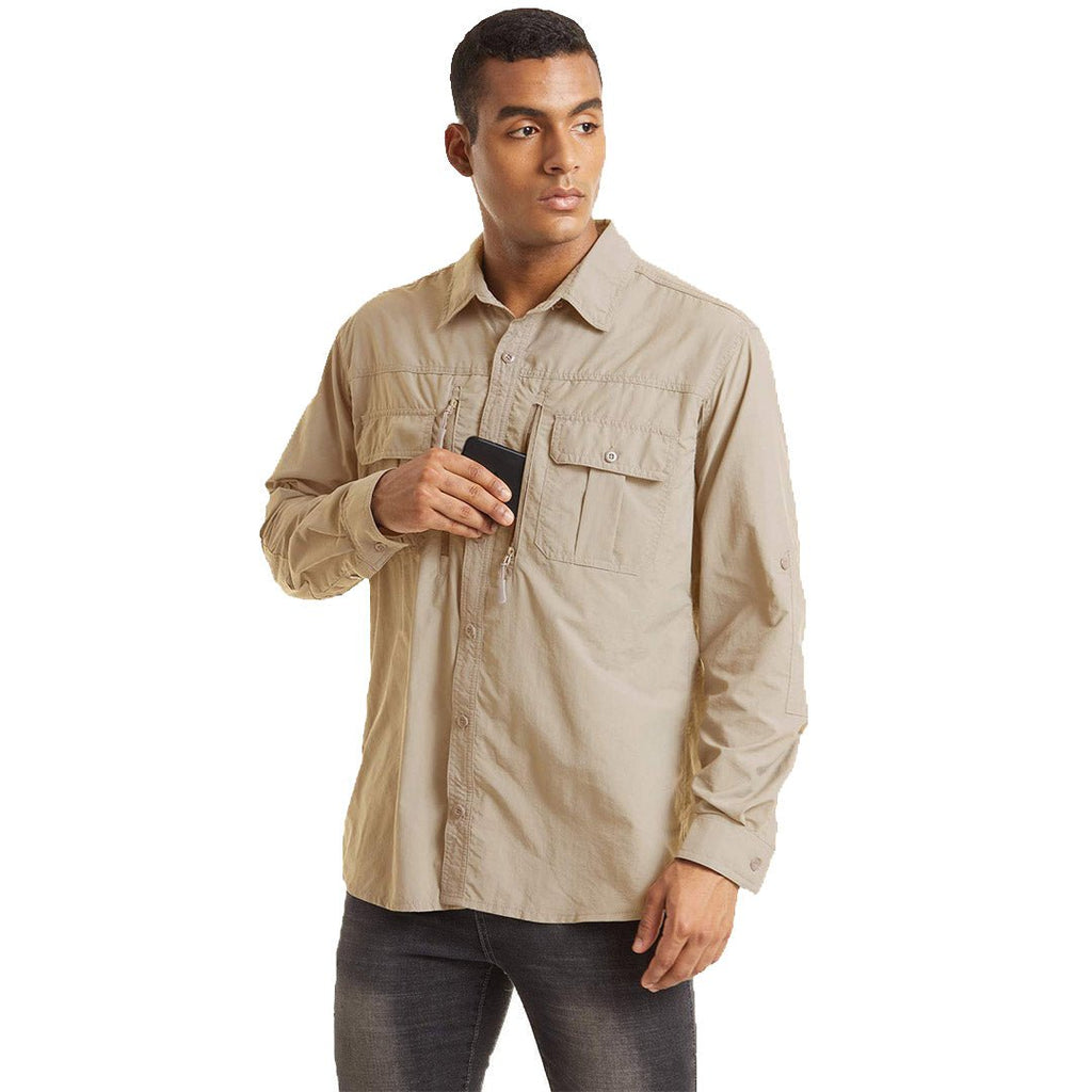 Men's Tactical UPF Sun Protection Long Sleeve Shirt