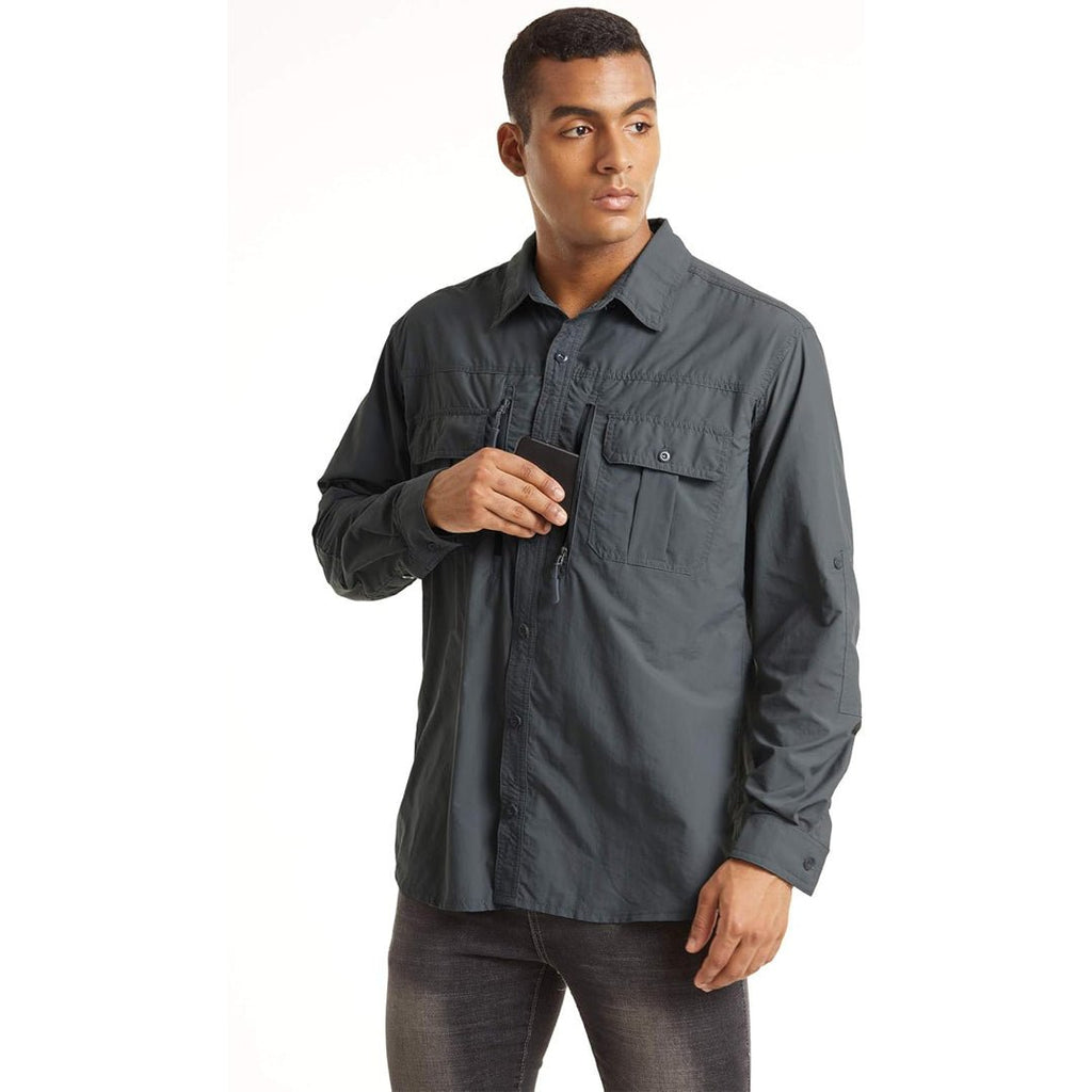 Men's Tactical UPF Sun Protection Long Sleeve Shirt