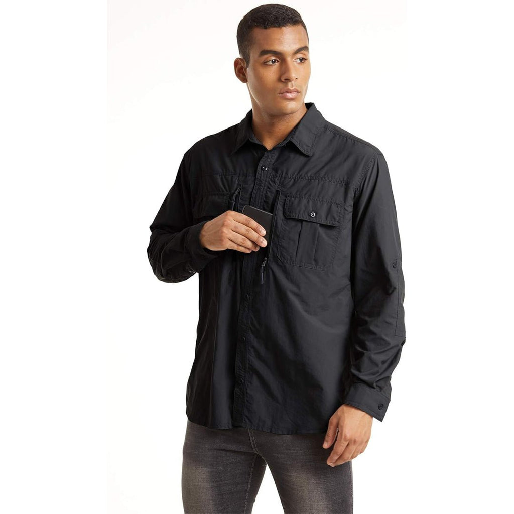 Men's Tactical UPF Sun Protection Long Sleeve Shirt