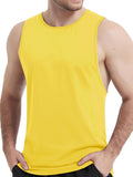 Men's Tank Tops Cotton Sleeveless Wide-Armhole Shirt