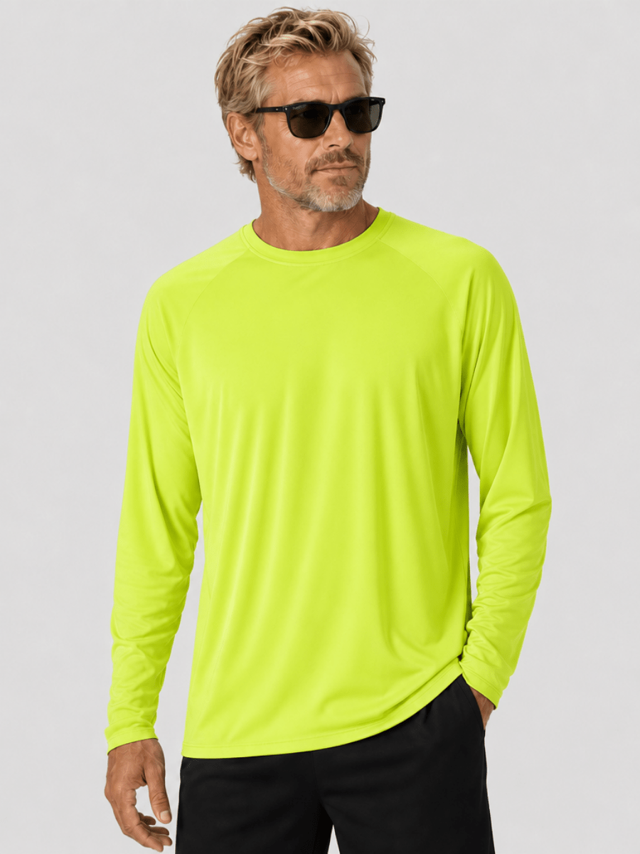 Men's UPF 50+ Long Sleeve Quick Dry Sun Protection Shirt