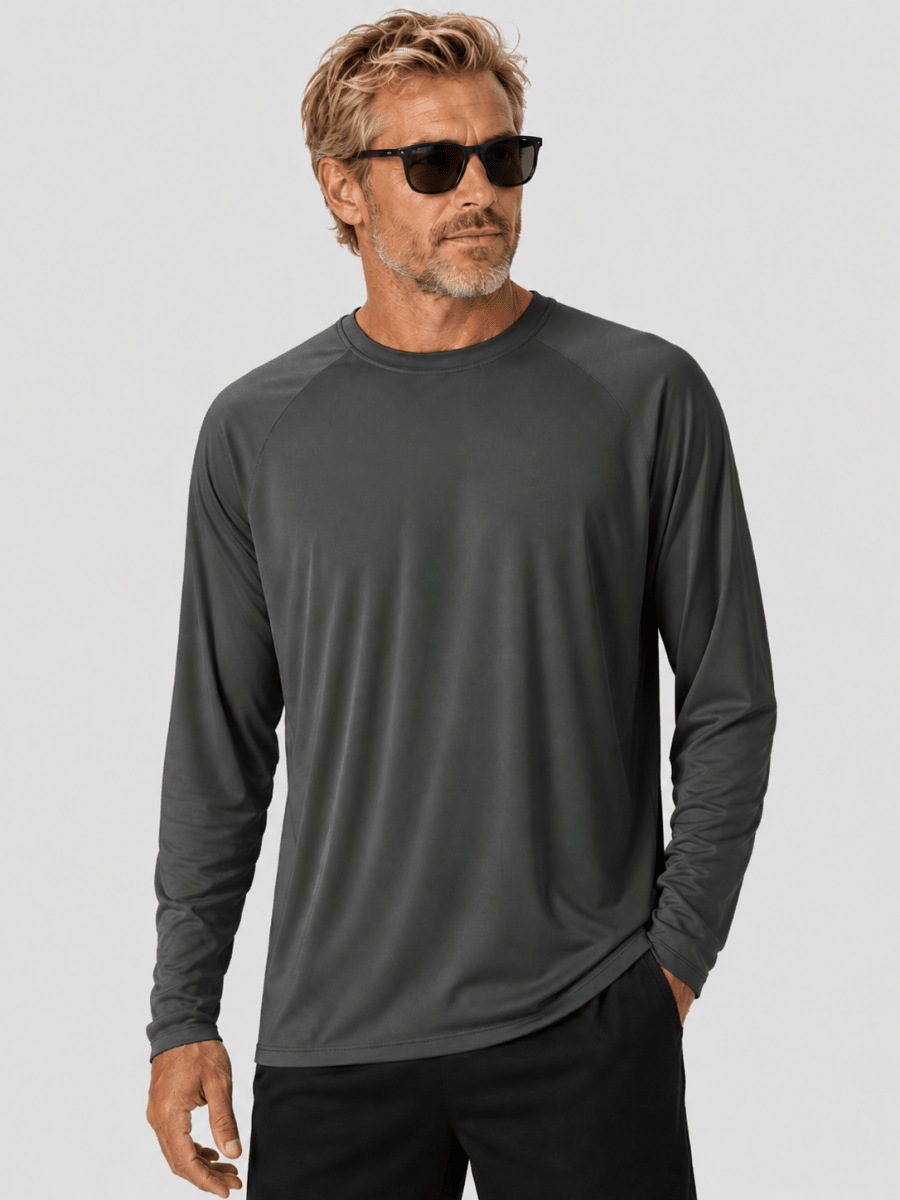 Men's UPF 50+ Long Sleeve Quick Dry Sun Protection Shirt