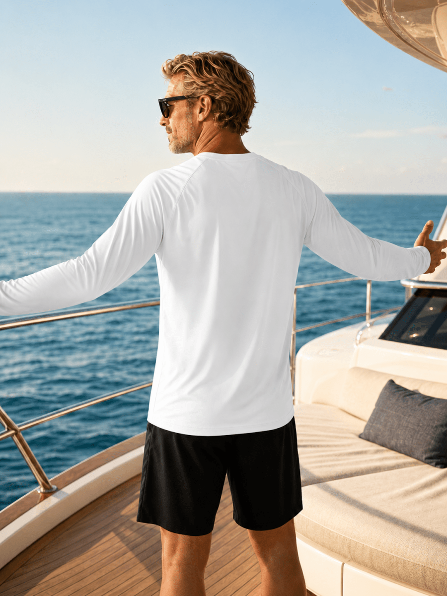 Men's UPF 50+ Long Sleeve Quick Dry Sun Protection Shirt