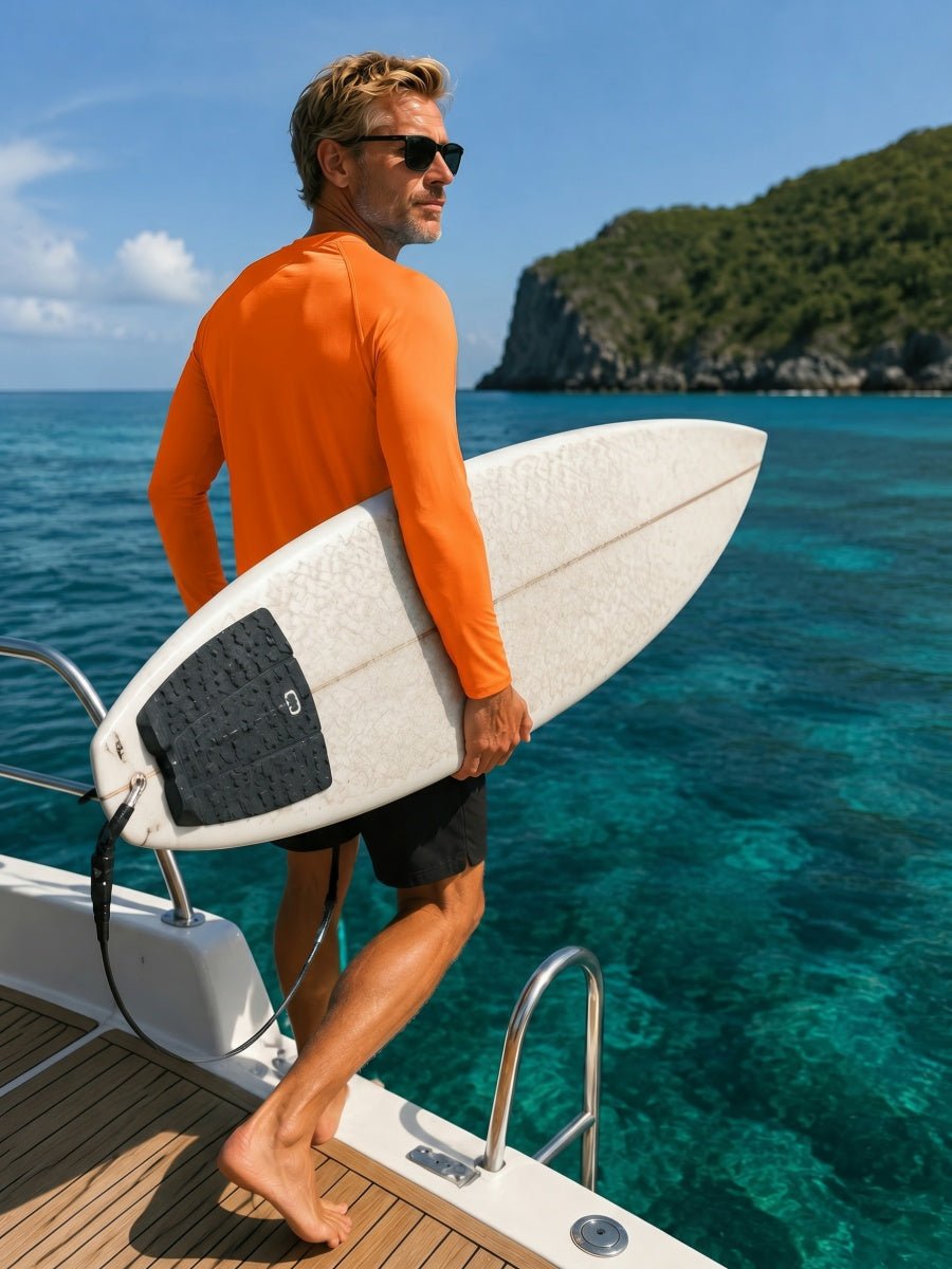 Men's UPF 50+ Long Sleeve Quick Dry Sun Protection Shirt