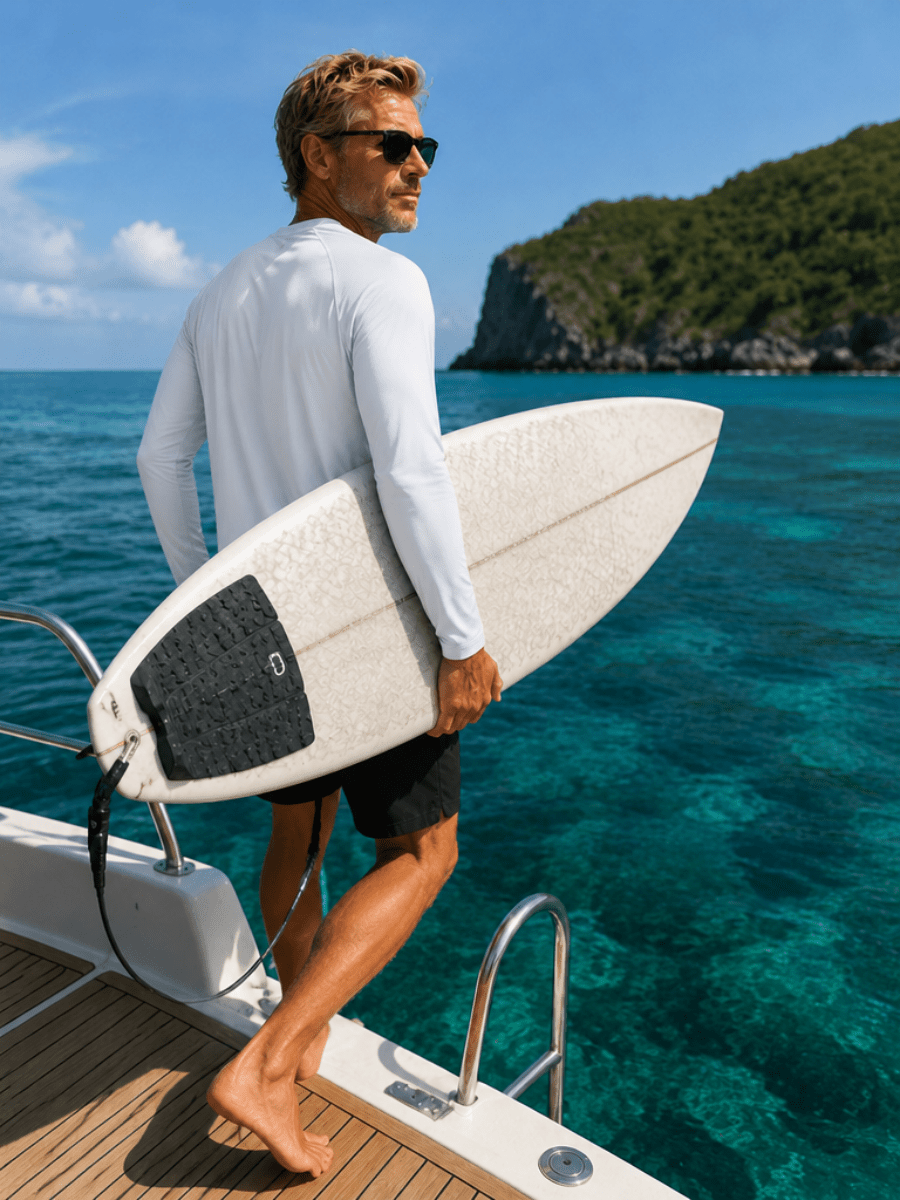 Men's UPF 50+ Long Sleeve Quick Dry Sun Protection Shirt