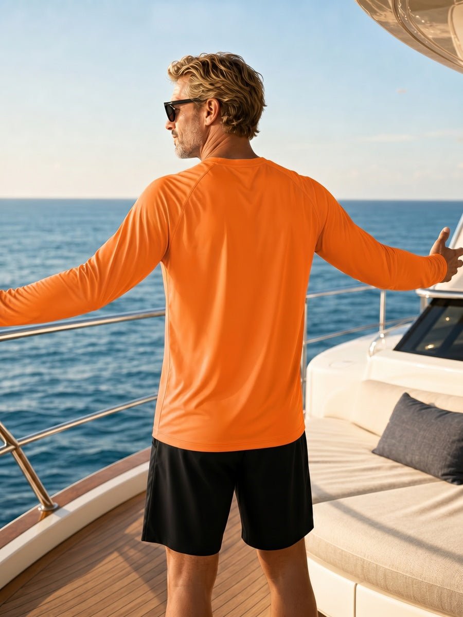 Men's UPF 50+ Long Sleeve Quick Dry Sun Protection Shirt
