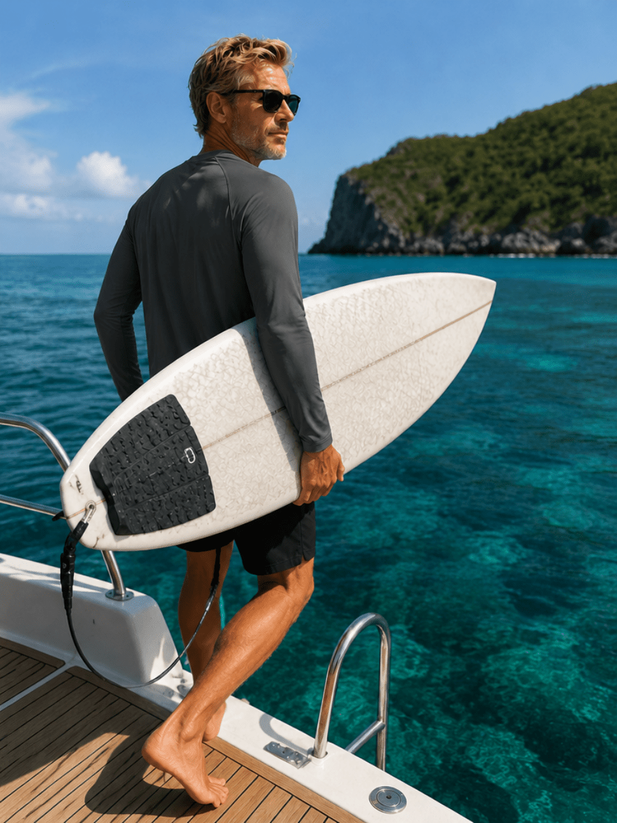 Men's UPF 50+ Long Sleeve Quick Dry Sun Protection Shirt
