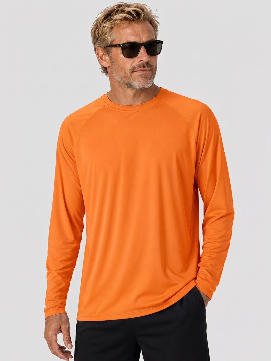 Men's UPF 50+ Long Sleeve Quick Dry Sun Protection Shirt