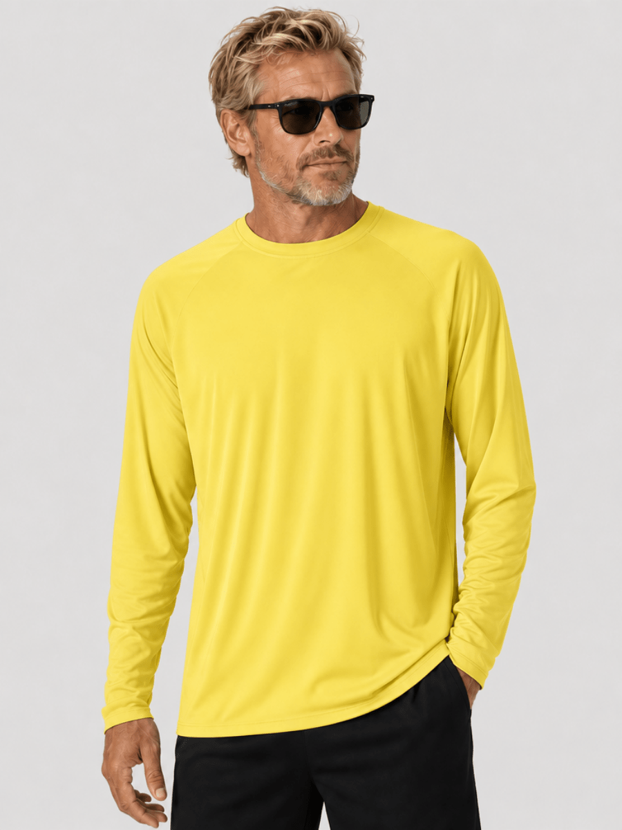 Men's UPF 50+ Long Sleeve Quick Dry Sun Protection Shirt