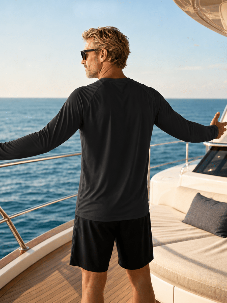 Men's UPF 50+ Long Sleeve Quick Dry Sun Protection Shirt