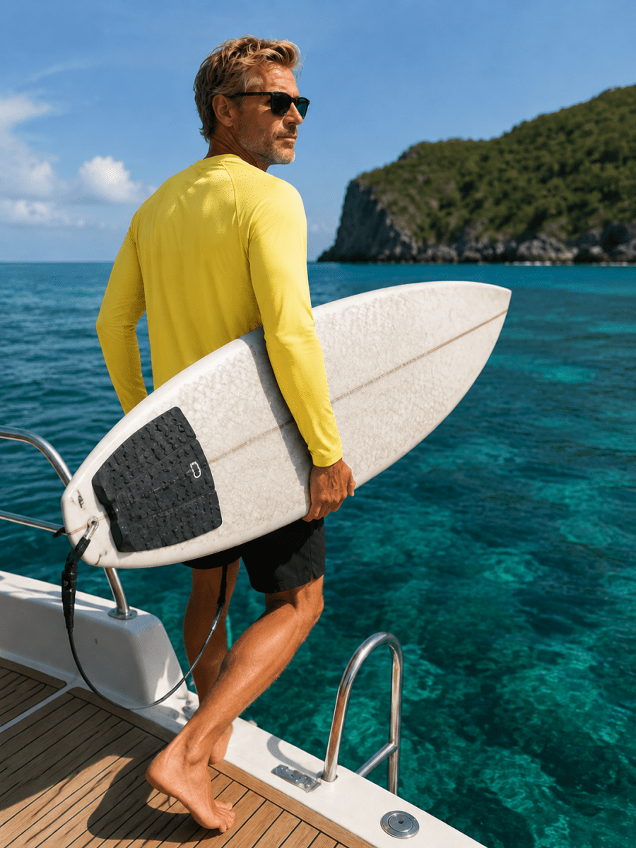 Men's UPF 50+ Long Sleeve Quick Dry Sun Protection Shirt