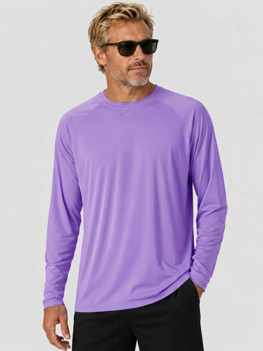 Men's UPF 50+ Long Sleeve Quick Dry Sun Protection Shirt