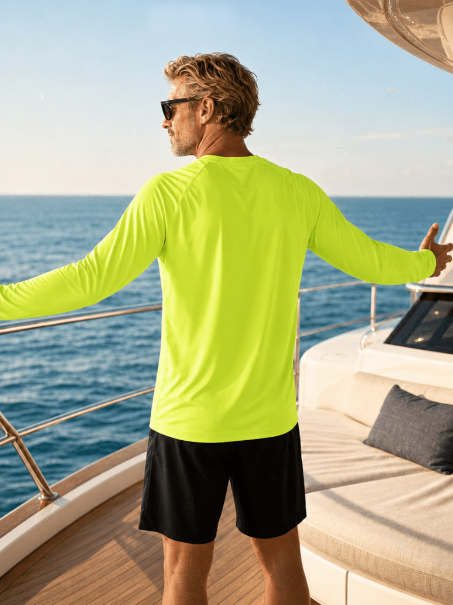 Men's UPF 50+ Long Sleeve Quick Dry Sun Protection Shirt