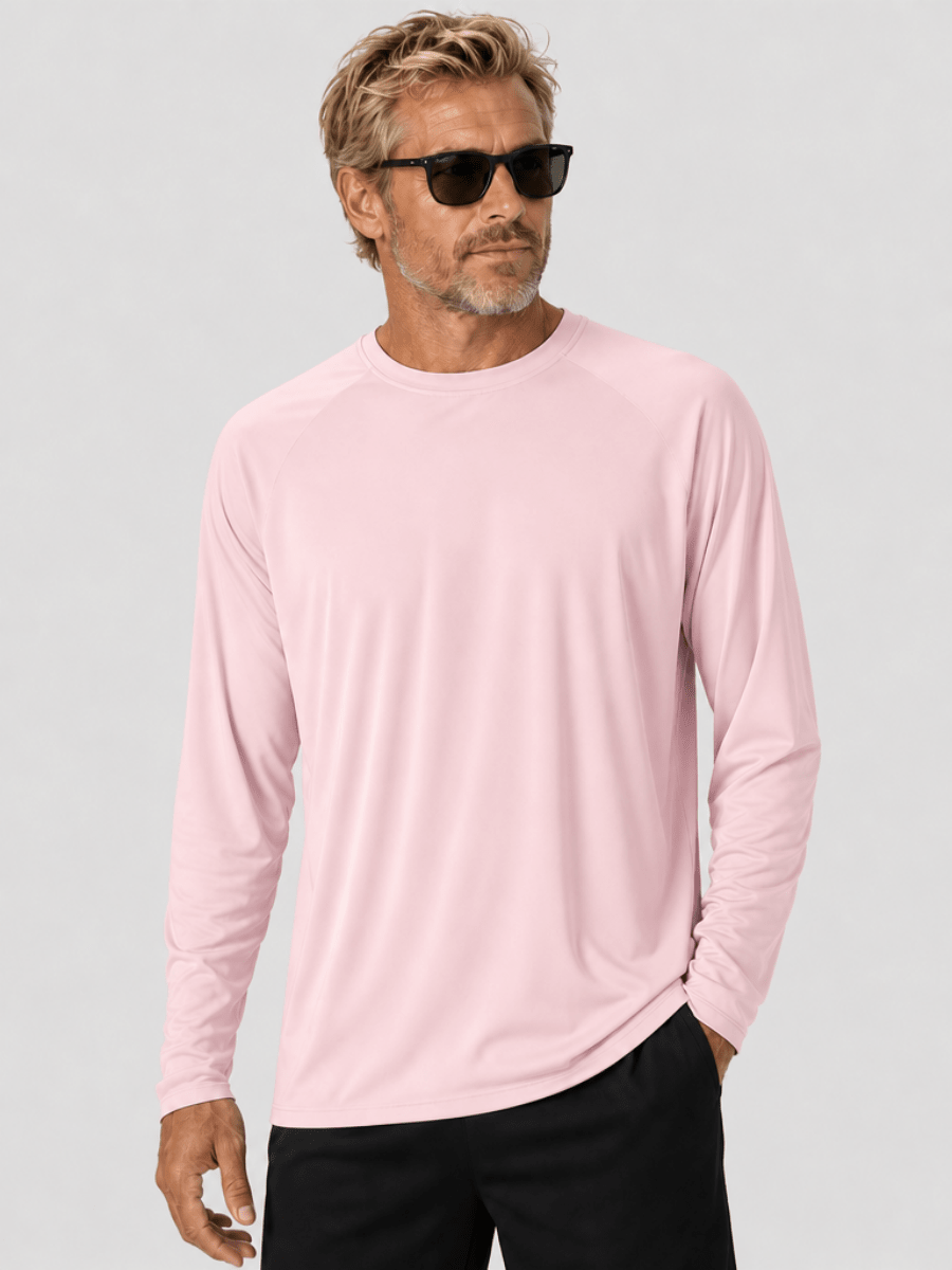 Men's UPF 50+ Long Sleeve Quick Dry Sun Protection Shirt