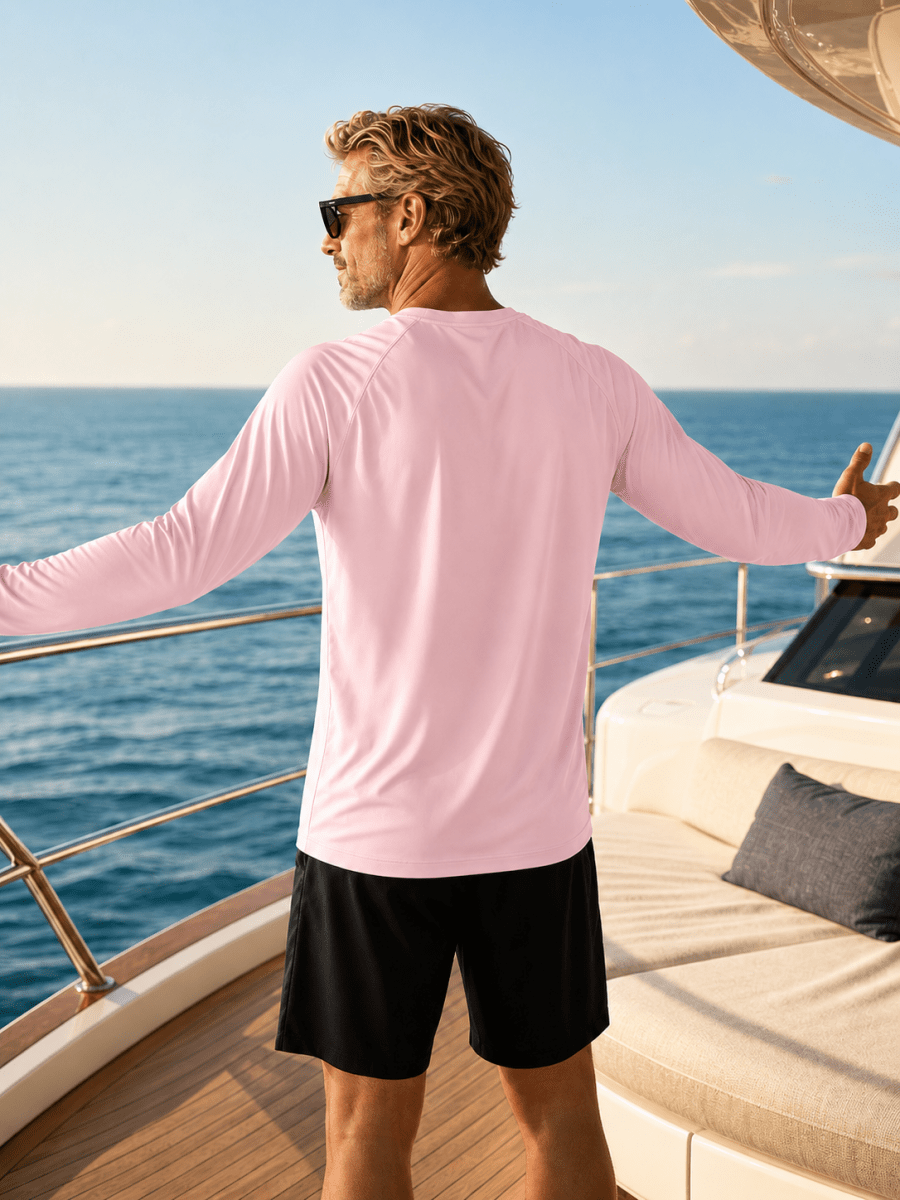 Men's UPF 50+ Long Sleeve Quick Dry Sun Protection Shirt