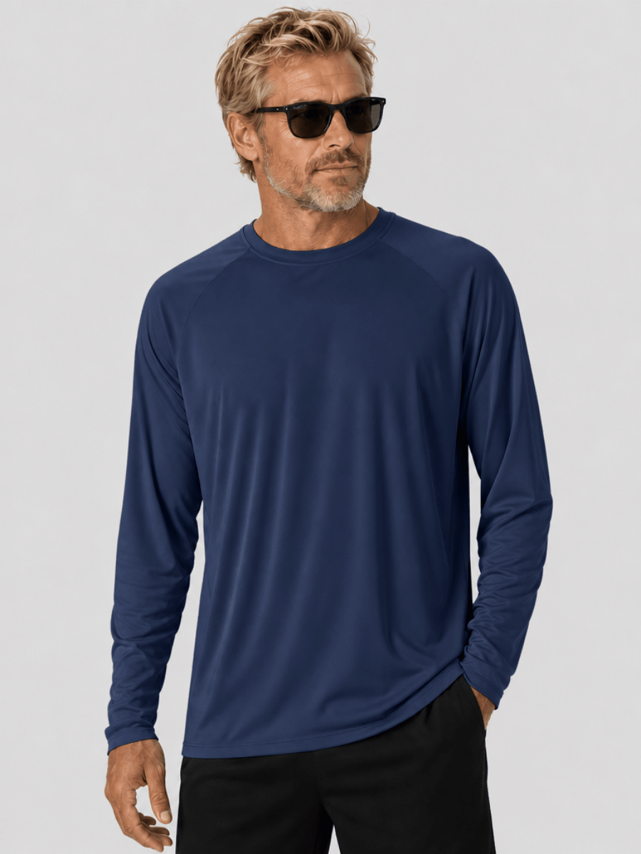 Men's UPF 50+ Long Sleeve Quick Dry Sun Protection Shirt