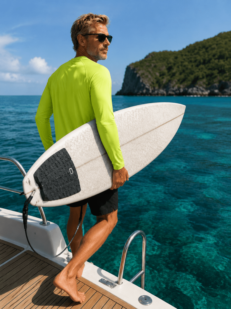 Men's UPF 50+ Long Sleeve Quick Dry Sun Protection Shirt