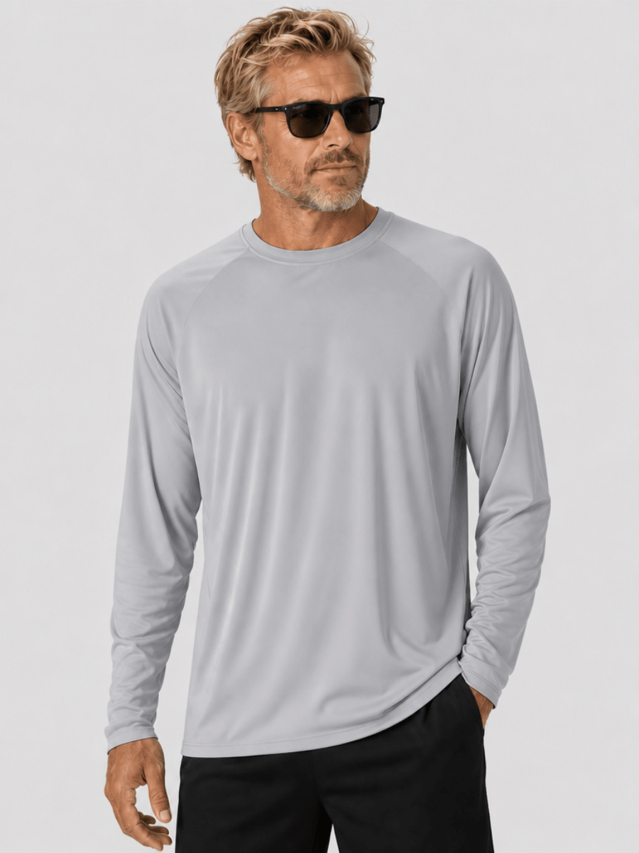 Men's UPF 50+ Long Sleeve Quick Dry Sun Protection Shirt