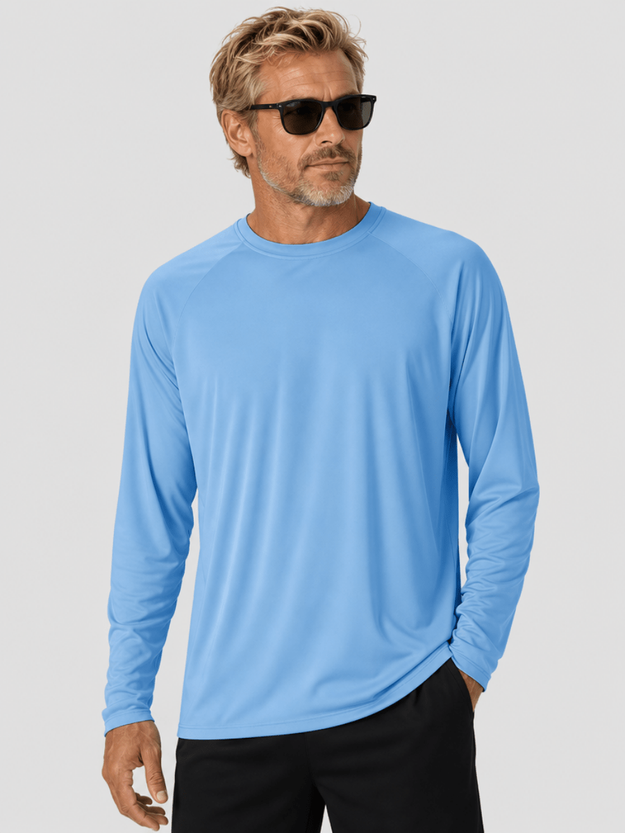 Men's UPF 50+ Long Sleeve Quick Dry Sun Protection Shirt