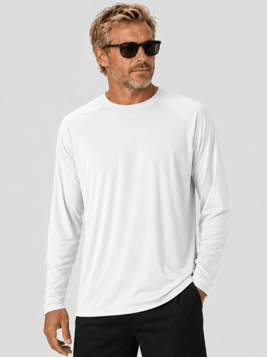 Men's UPF 50+ Long Sleeve Quick Dry Sun Protection Shirt