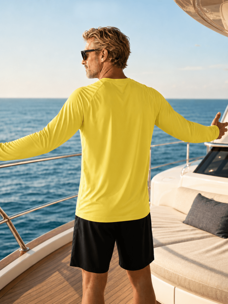 Men's UPF 50+ Long Sleeve Quick Dry Sun Protection Shirt
