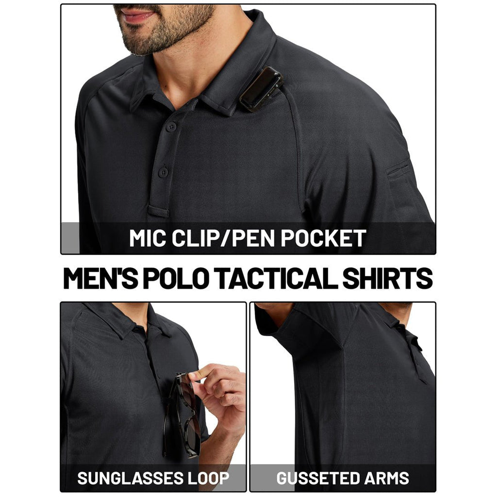 UPF 50+ Performance Tactical Polo Shirt