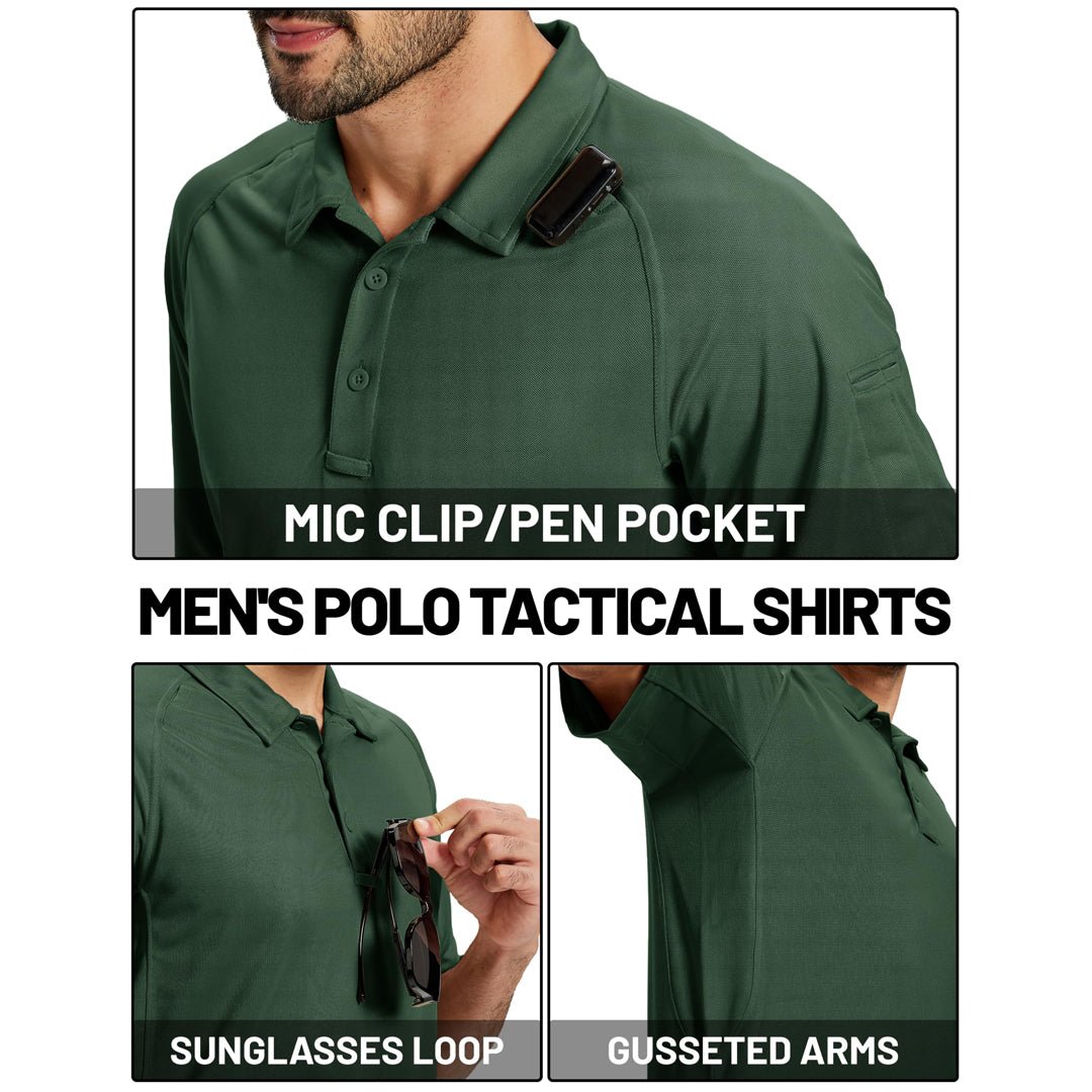 UPF 50+ Performance Tactical Polo Shirt