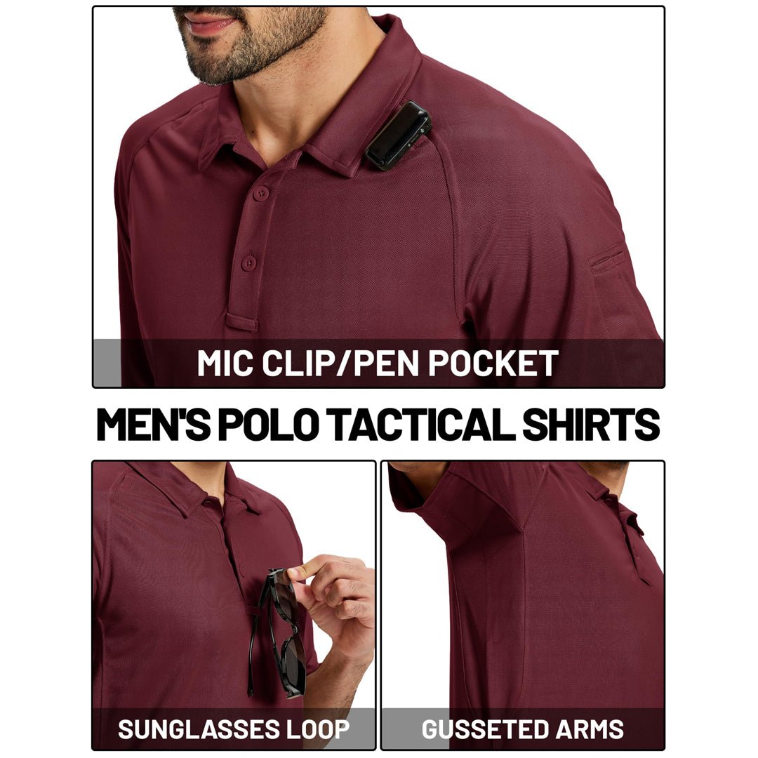 UPF 50+ Performance Tactical Polo Shirt