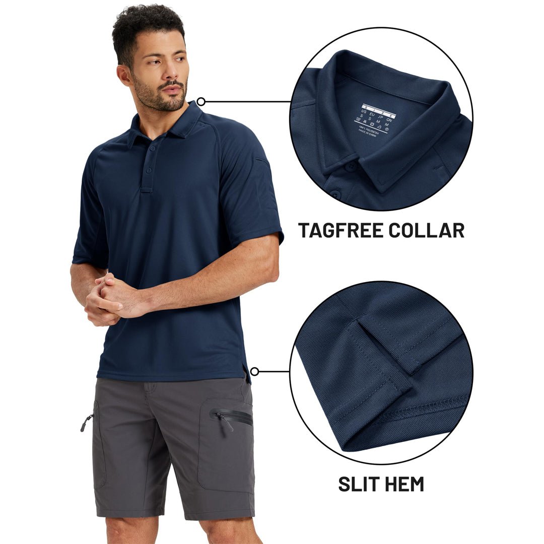 UPF 50+ Performance Tactical Polo Shirt