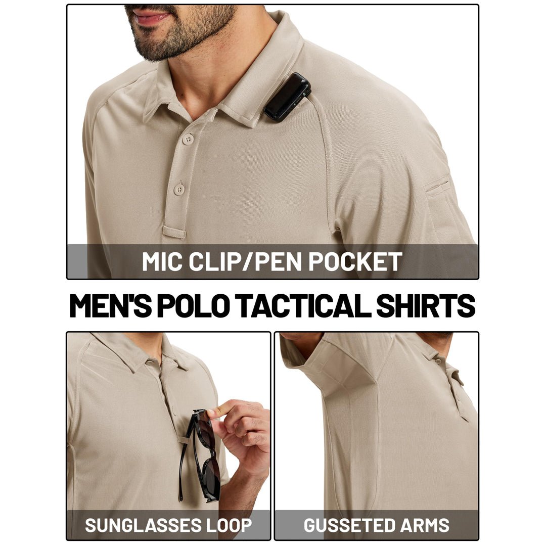 UPF 50+ Performance Tactical Polo Shirt