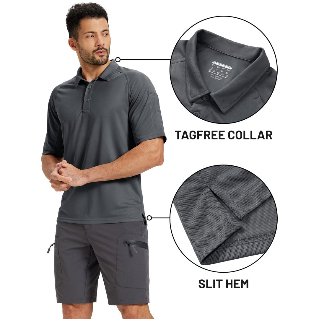 UPF 50+ Performance Tactical Polo Shirt