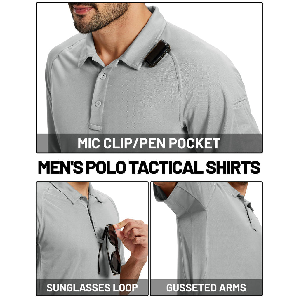 UPF 50+ Performance Tactical Polo Shirt