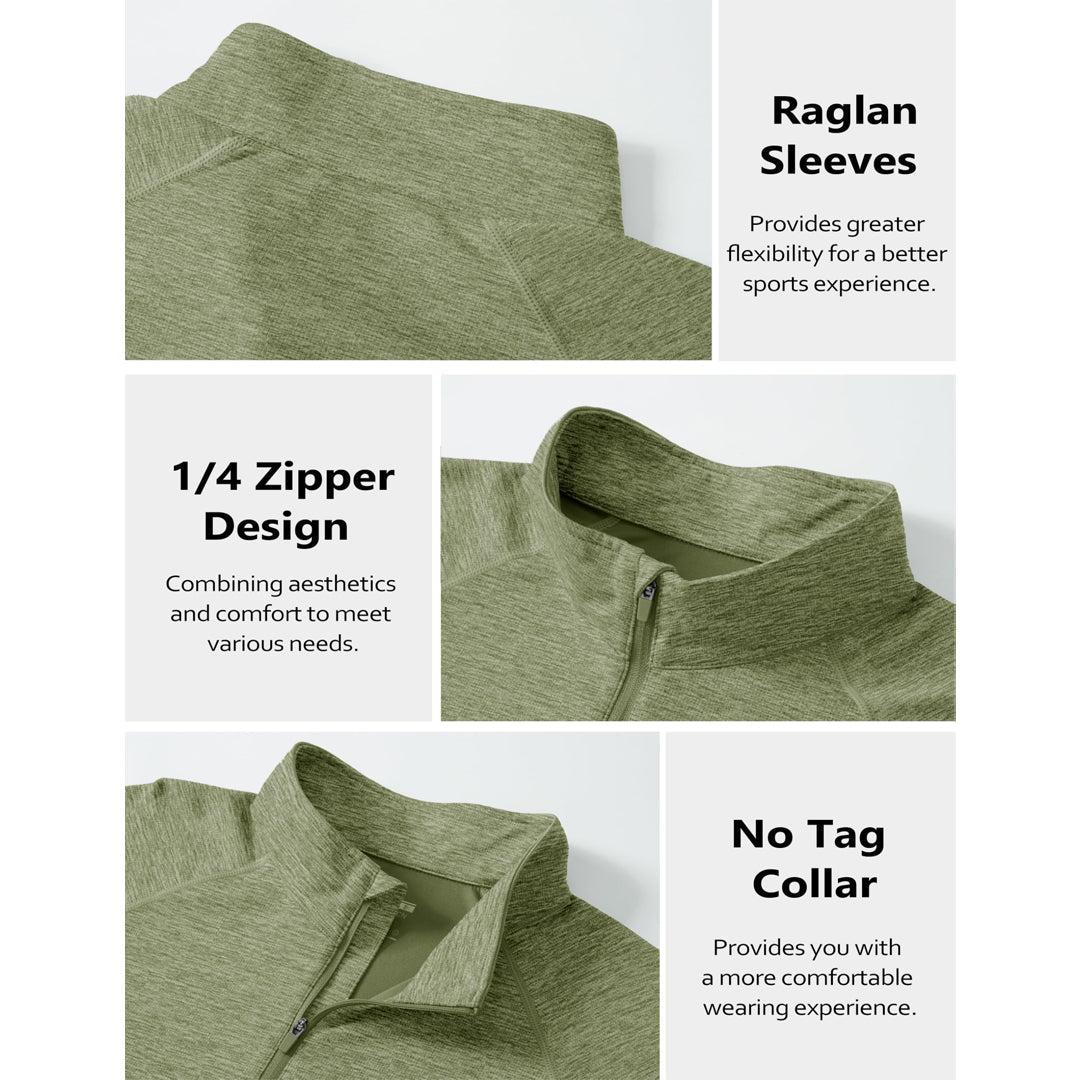 UPF 50+ Quarter Zip Long Sleeve Shirt