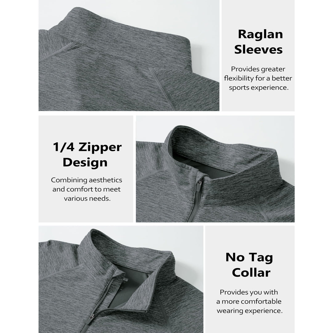 UPF 50+ Quarter Zip Long Sleeve Shirt