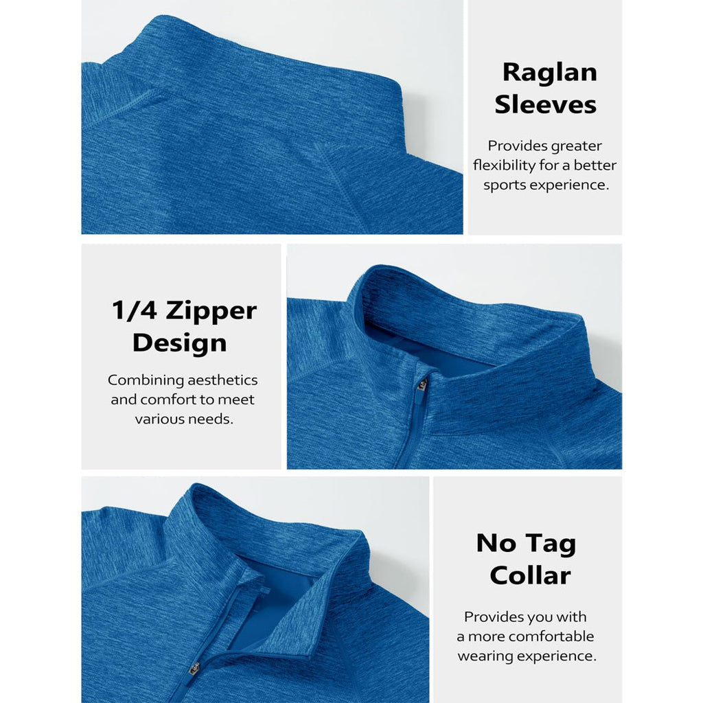 UPF 50+ Quarter Zip Long Sleeve Shirt