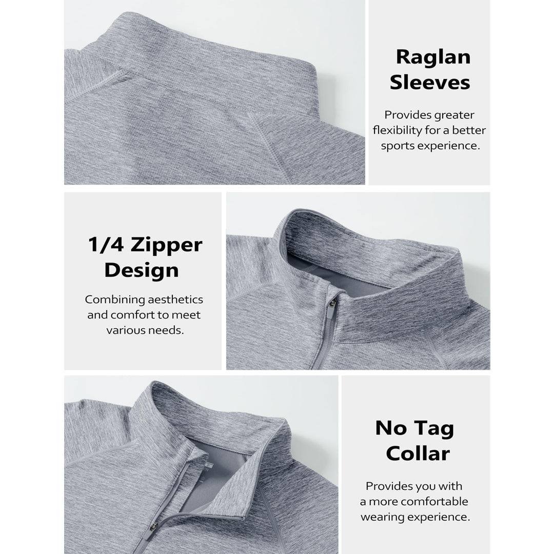 UPF 50+ Quarter Zip Long Sleeve Shirt