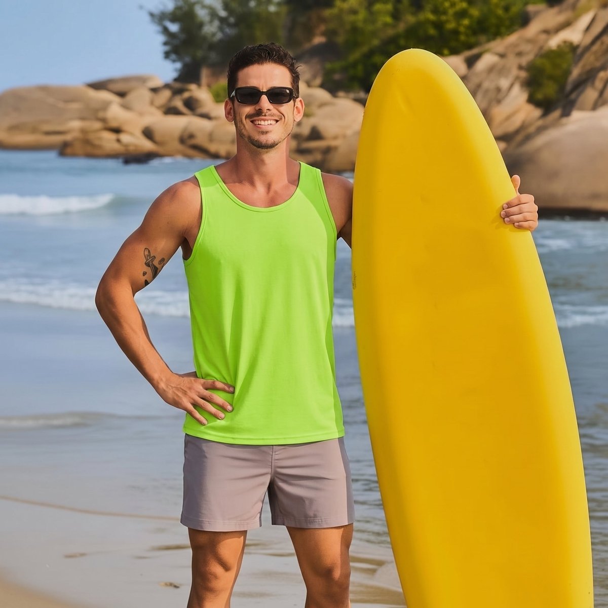 Men's UPF 50+ Quick Dry Workout & Gym Tank Top