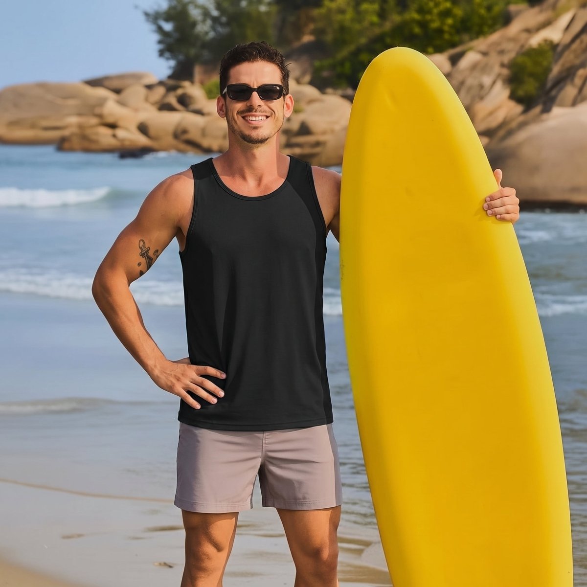 Men's UPF 50+ Quick Dry Workout & Gym Tank Top