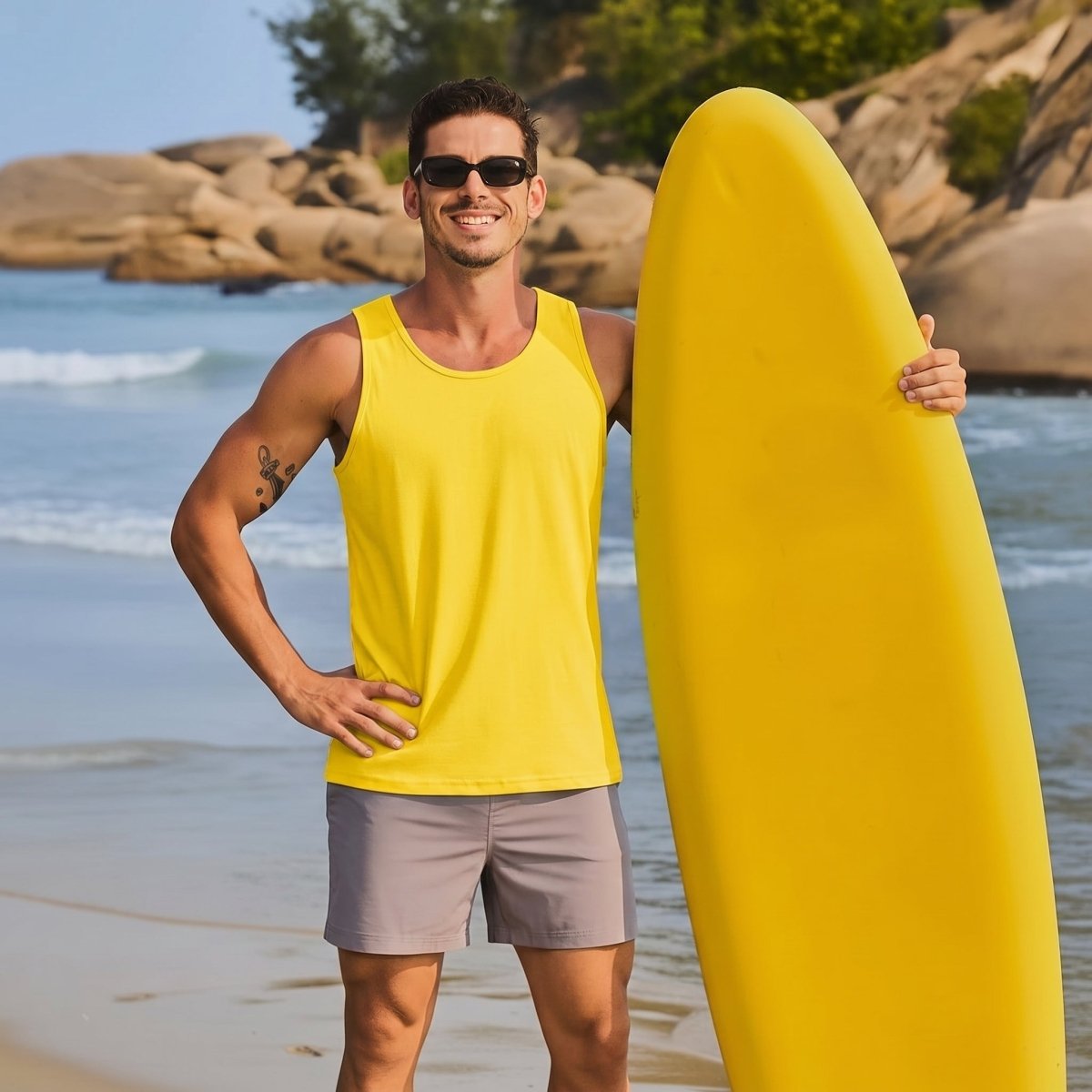 Men's UPF 50+ Quick Dry Workout & Gym Tank Top