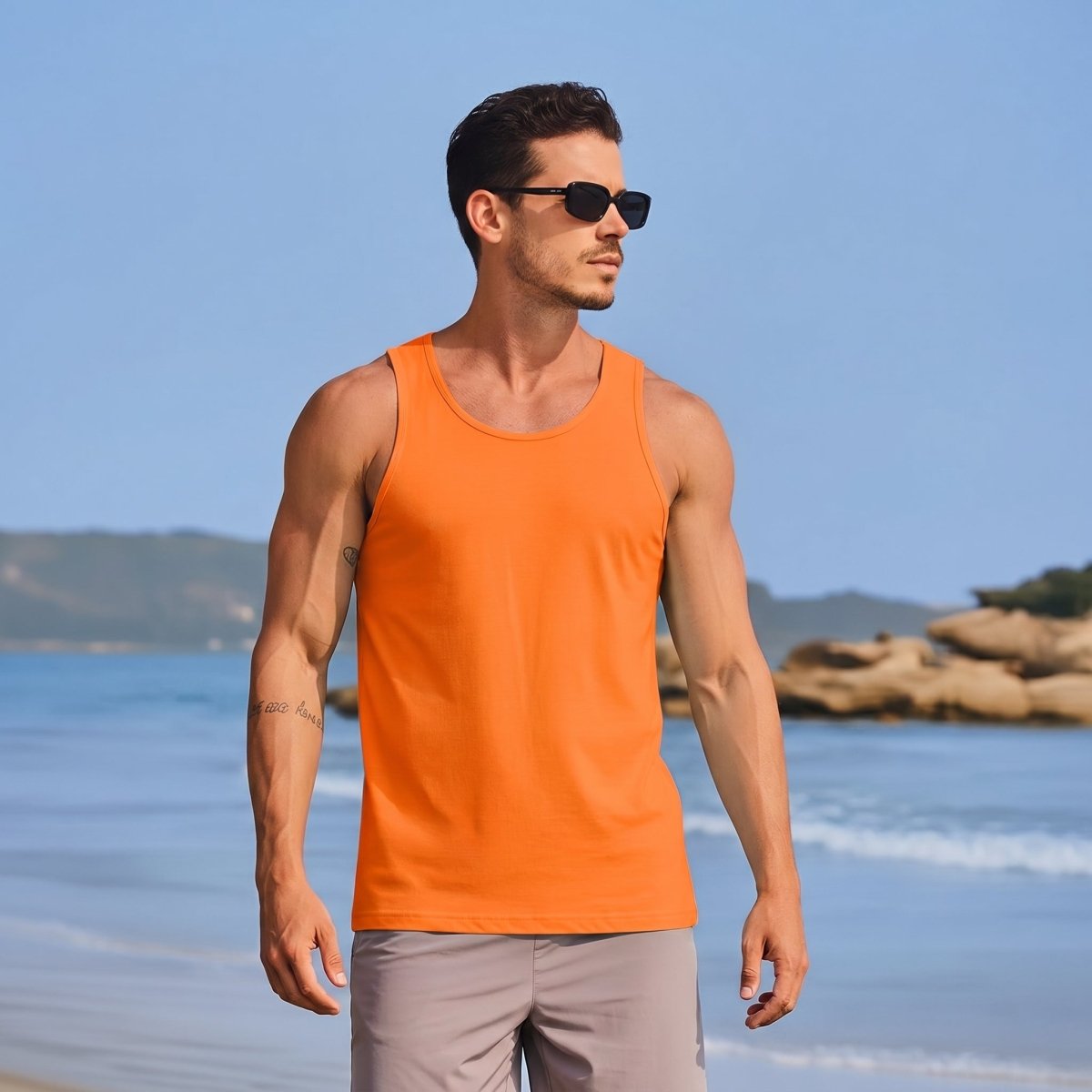 Men's UPF 50+ Quick Dry Workout & Gym Tank Top
