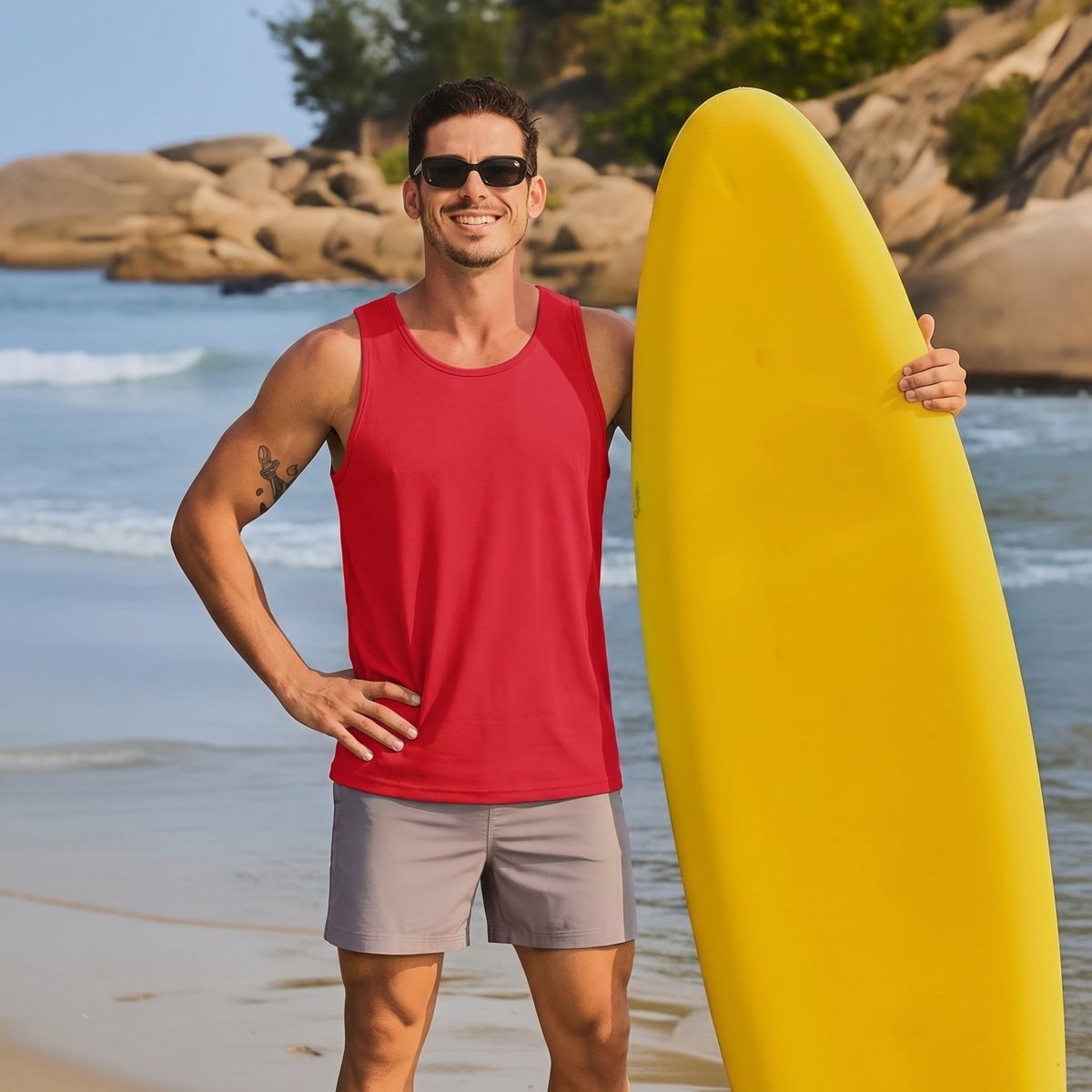 Men's UPF 50+ Quick Dry Workout & Gym Tank Top